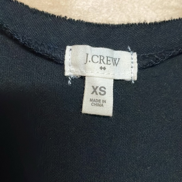 J.Crew Size XS 100% Cotton Lightweight Soft And Stretchy Black Sequin Tank Top - Picture 3 of 6